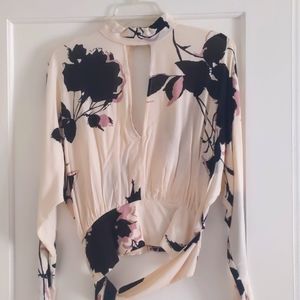 Free People Floral Blouse
